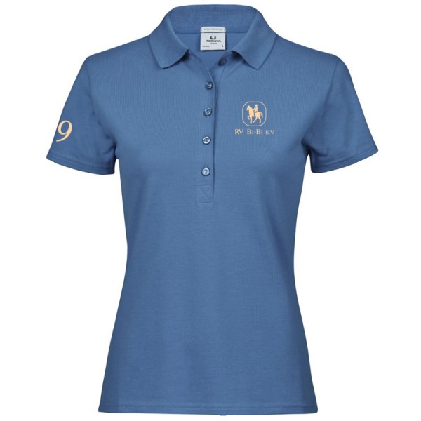 Damen Polo-Shirt Ocean Blue - Dressur
