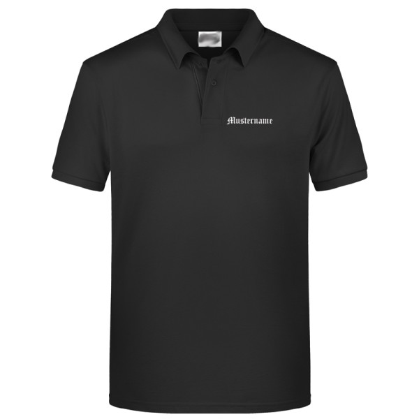 Herren Polo-Shirt / schwarz