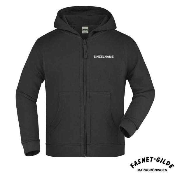 Kapuzenjacke Kinder / schwarz