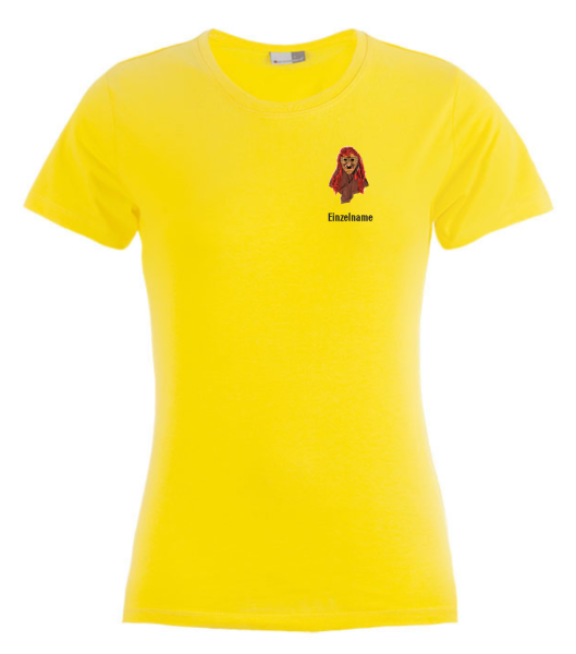 Damen T-Shirt / gelb