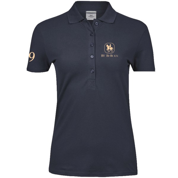 Damen Polo-Shirt Navy - Dressur