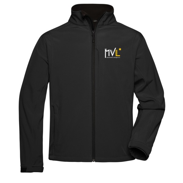MVL Softshelljacke / Herren Schwarz