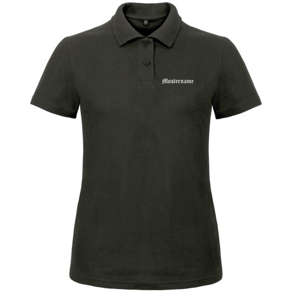 Damen Polo-Shirt / schwarz