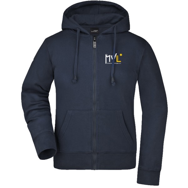 MVL Kapuzensweatjacke / Damen Navy